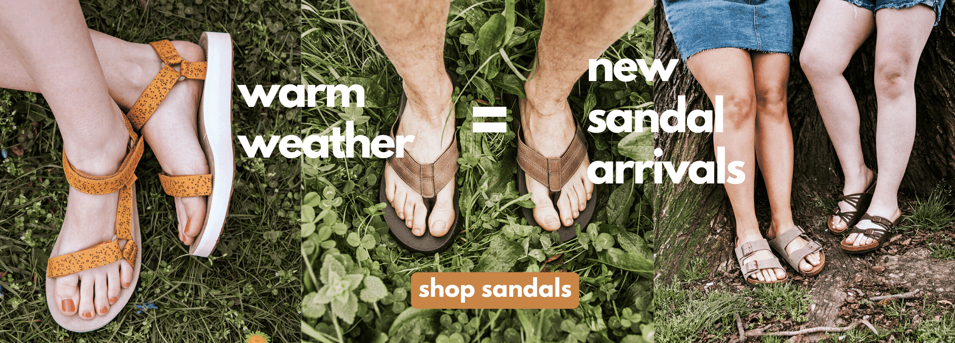 Shop sandals from brands like Chaco, Birkenstock and Reef at Elliotts