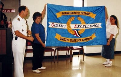 Belleville Shoe Mfg won the Defense Department's prestigious Defense Quality Excellence Award.