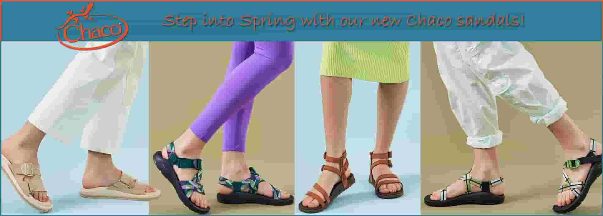 Step into Spring with our new Chaco sandals at ElliottsBoots.com.