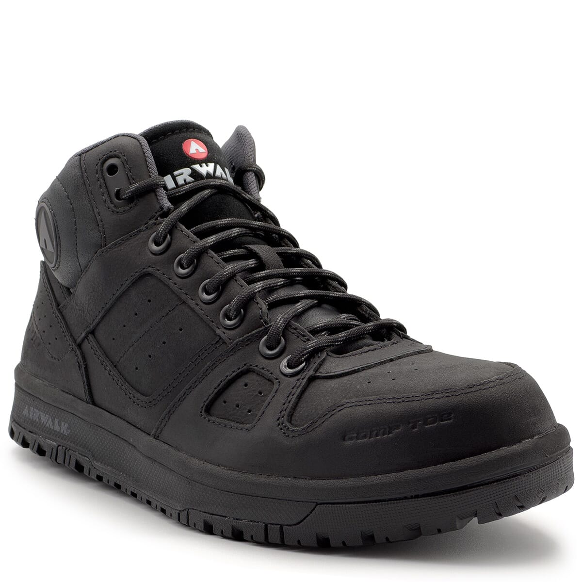 Airwalk Men's Mongo Mid Alpine SD10 Comp Toe Safety Shoes - Black