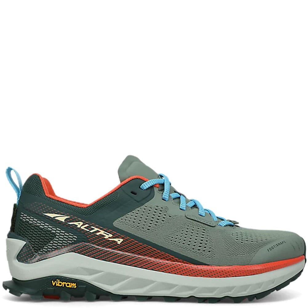 Image for Altra Men's Olympus 4 Running Shoes - Green/Orange from elliottsboots