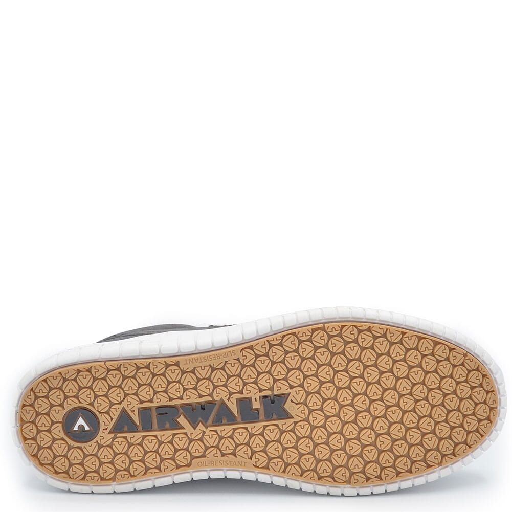 AW6100-GRYGR Airwalk Men's Camino Safety Shoes - Gray/White