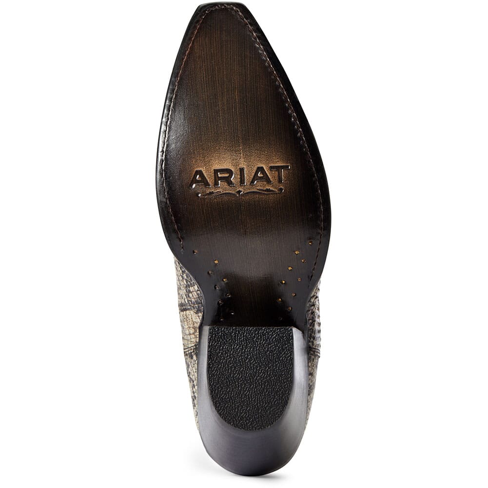 10033891 Ariat Women's Eclipse Western Boots - Black White Snake