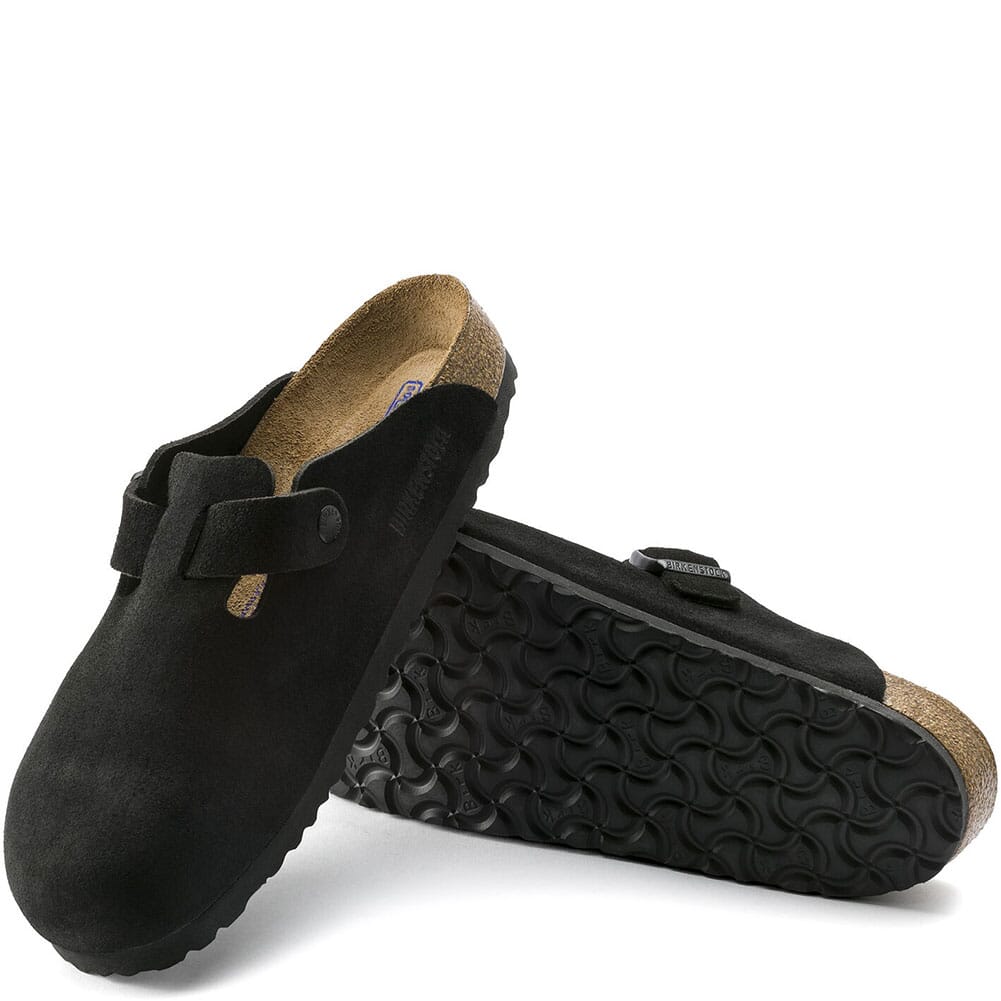 660473 Birkenstock Unisex Boston Soft Footbed Slides - Black