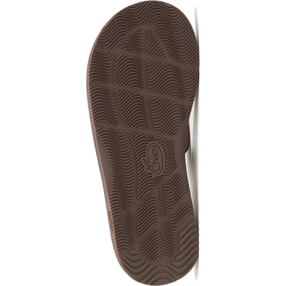 JCH107833 Chaco Men's Classic Leather Flip Flop - Dark Brown