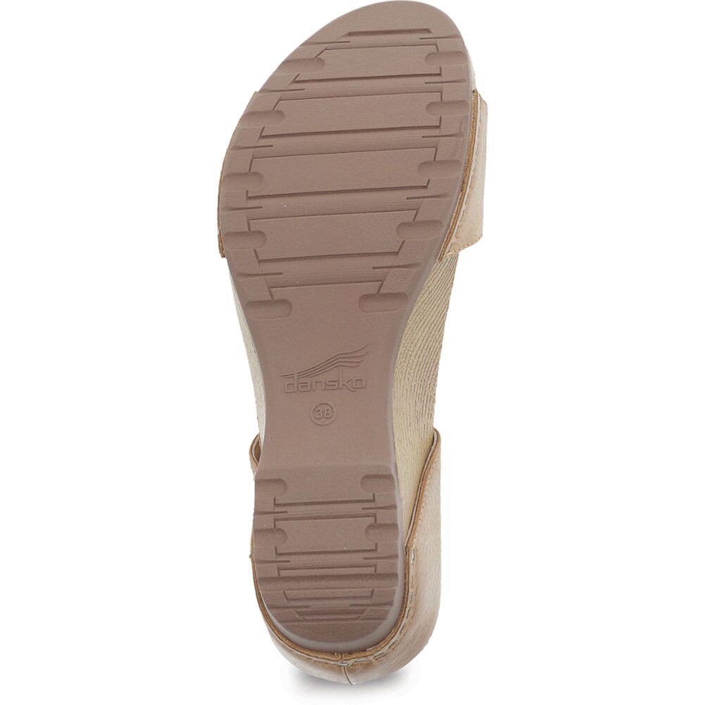 1711-371600 Dansko Women's Tanya Casual Sandals - Tan Milled