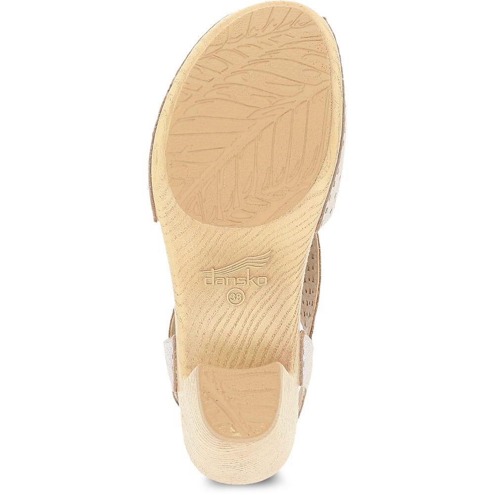 3115-011400 Dansko Women's Taytum Leather Sandals - White Vintage