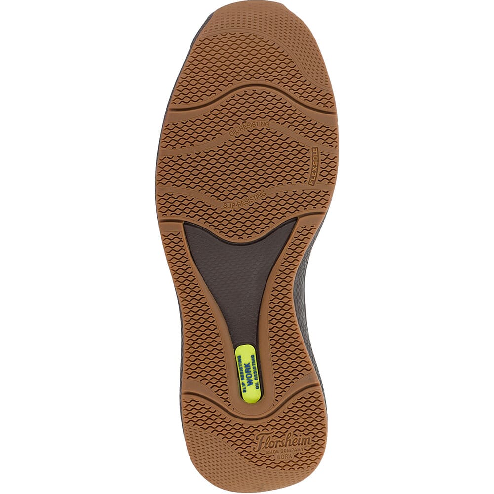 FS2325 Florsheim Men's Bayside Slip-On Safety Shoes - Cognac