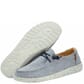 121410119 Hey Dude Women's Wendy Chambray Casual Shoes - White Blue