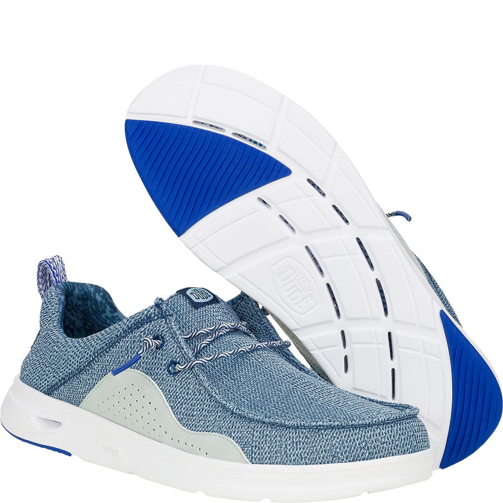 bluemanページ Hey Dude Men's Wally Hey2O Mesh Casual Shoes - Sargasso Blue