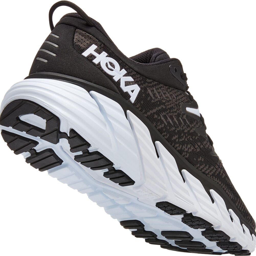 1123198-BWHT Hoka One One Men's Gaviota 4 Athletic Shoes - Black/White