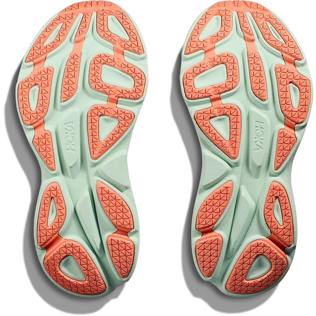 Hoka Women's Bondi 8 Athletic Shoes - Stardust/Aqua Breeze