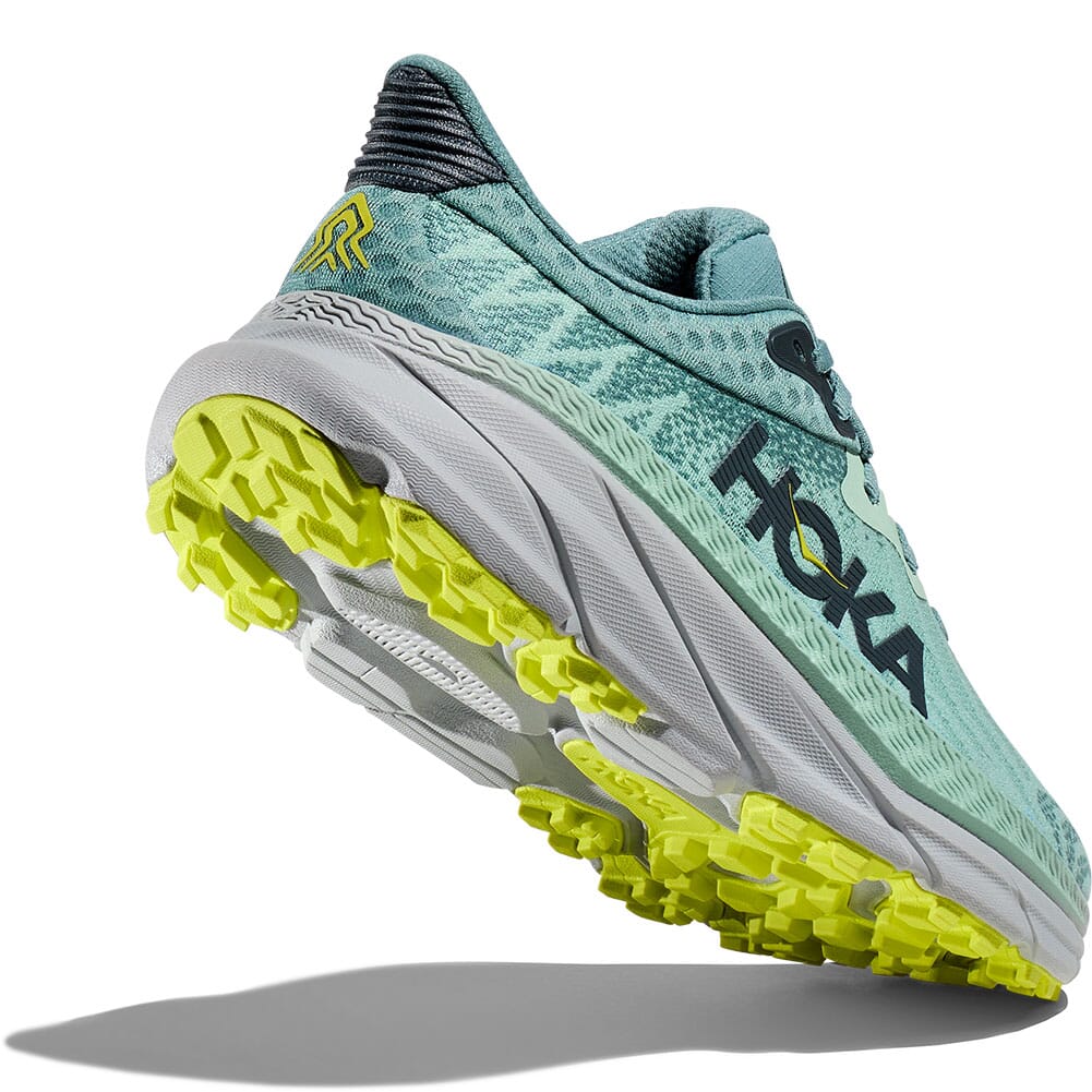 1134500-MGTR Hoka Women's Challenger 7 Wide Running Shoes - Mist Green/Trellis