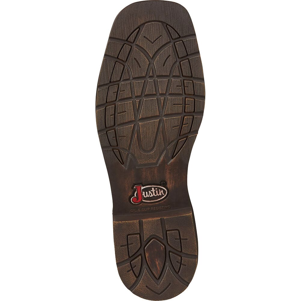 Justin Original Men's Amarillo Work Boots Brown elliottsboots