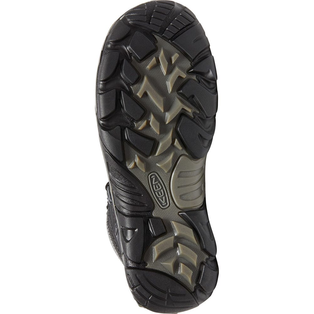 1025957 KEEN Men's Durand EVO Waterproof Hiking Boots - Black/Magnet