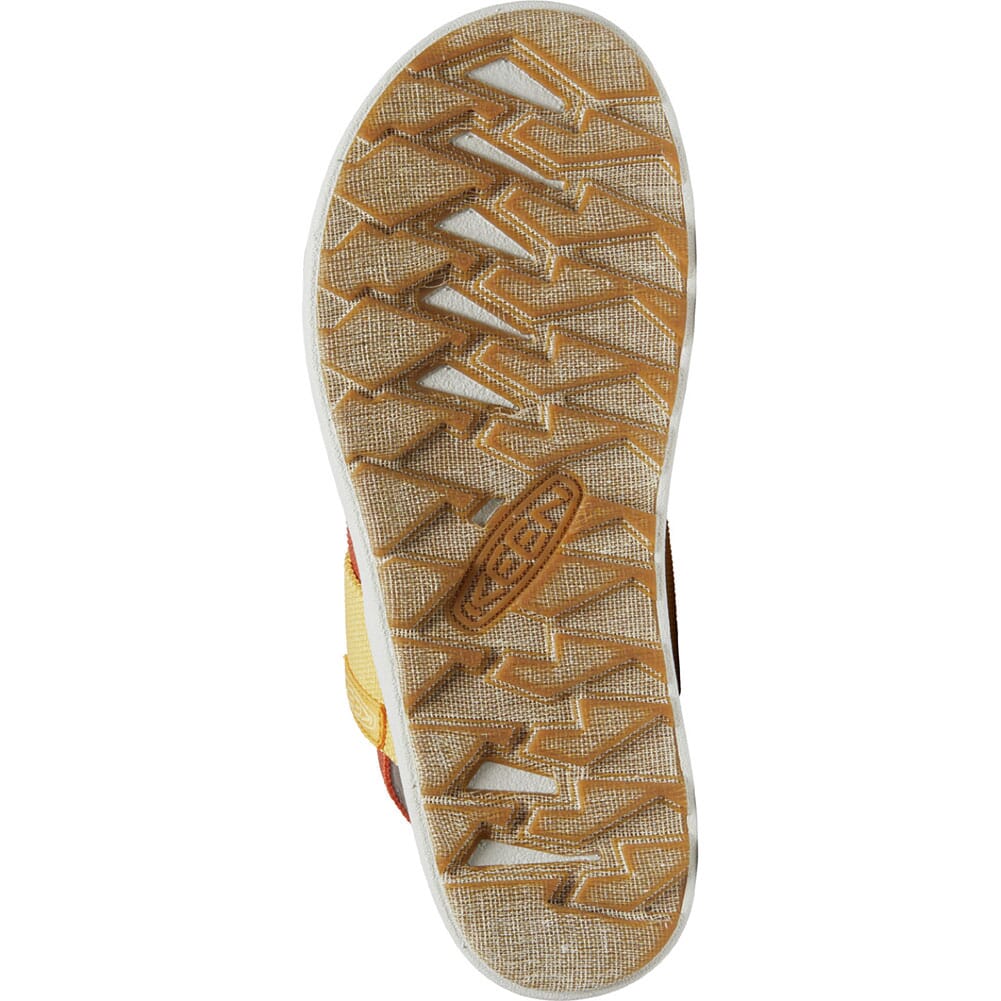 1026041 KEEN Women's Elle Backstrap Sandals - Fossil Orange/Silver Birch
