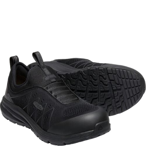 Keen Men\'s Black Slip-On ESD Utility Shoes Size 9.5 EE KEEN Work Shoes Men 9 EE Slip On Utility Vista Energy Shift  main image 4