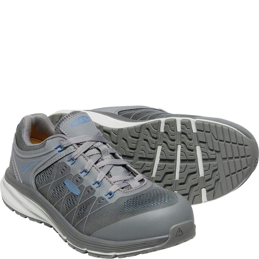1026887 KEEN Utility Men's Vista Energy EH Safety Shoes - Steel Grey/Blue