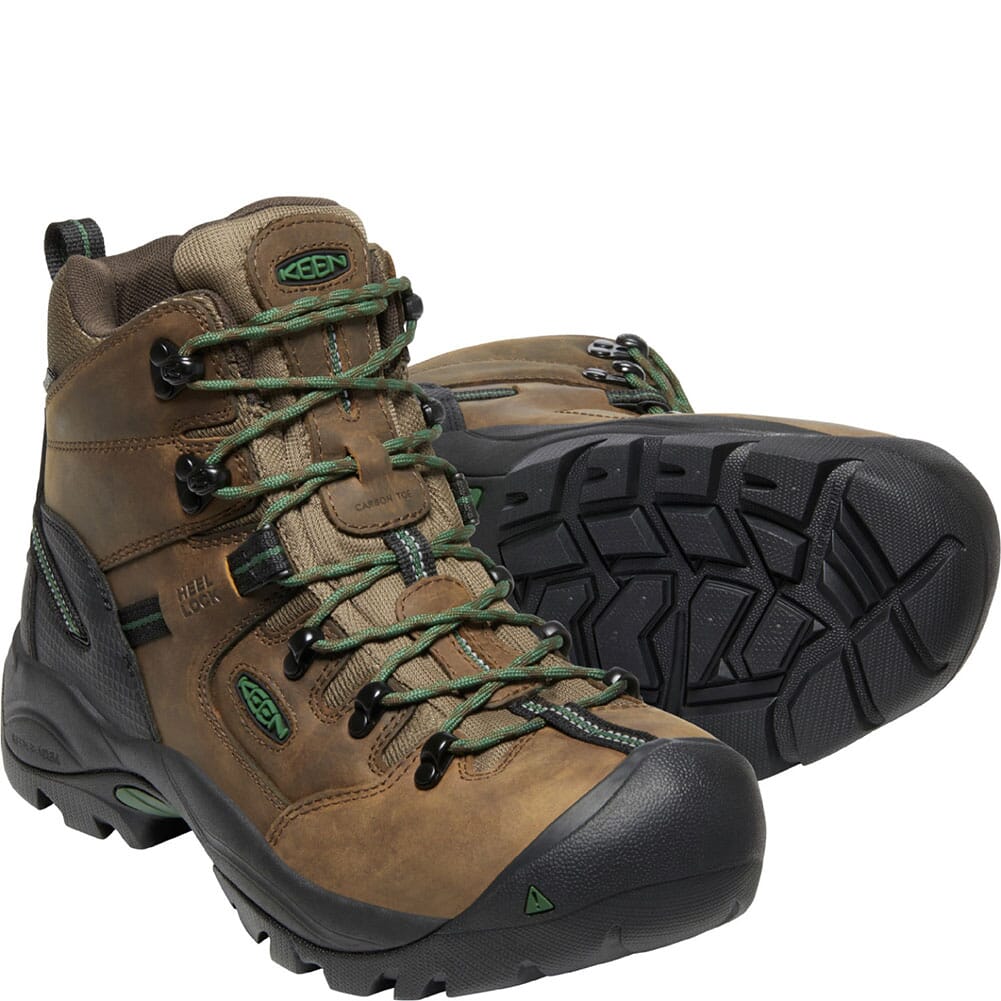 1026892 KEEN Utility Men's Pittsburgh Energy WP Safety Boots - Cascade Brown