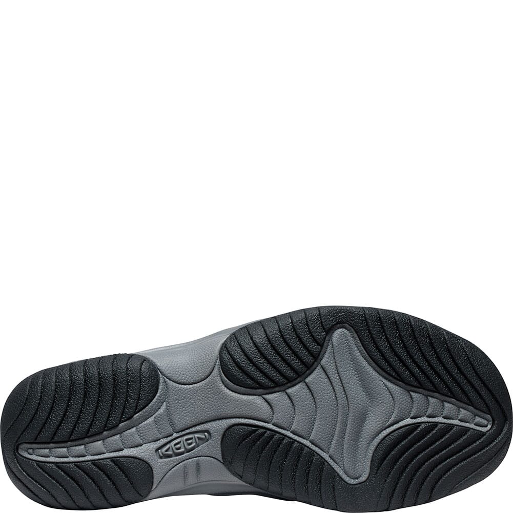 1029392 KEEN Men's Kona Leather Flip-Flops - Steel Grey/Black