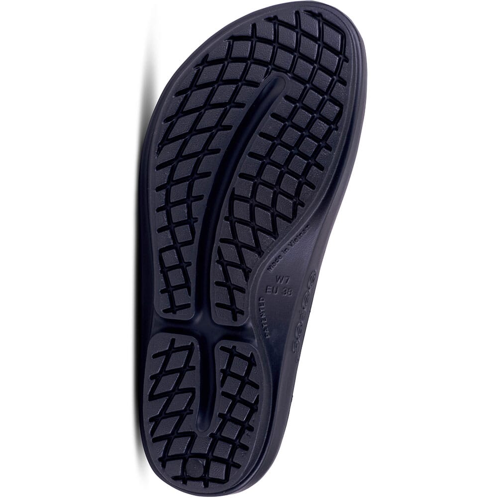 1403-BLKCHT OOFOS Women's OOlala Limited Sandals - Black/Cheetah