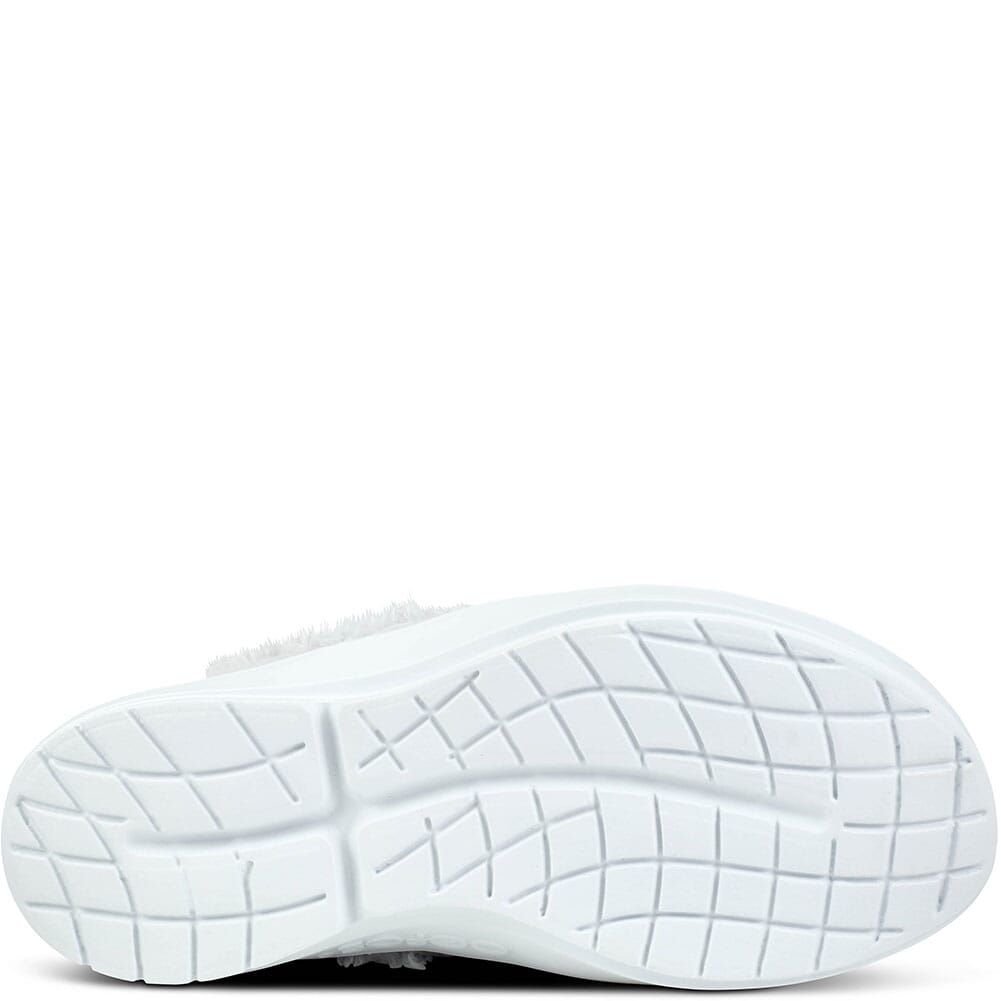 OF5074-WHTLGRAY OOFOS Women's OOcoozie Low Shoes - White/Gray