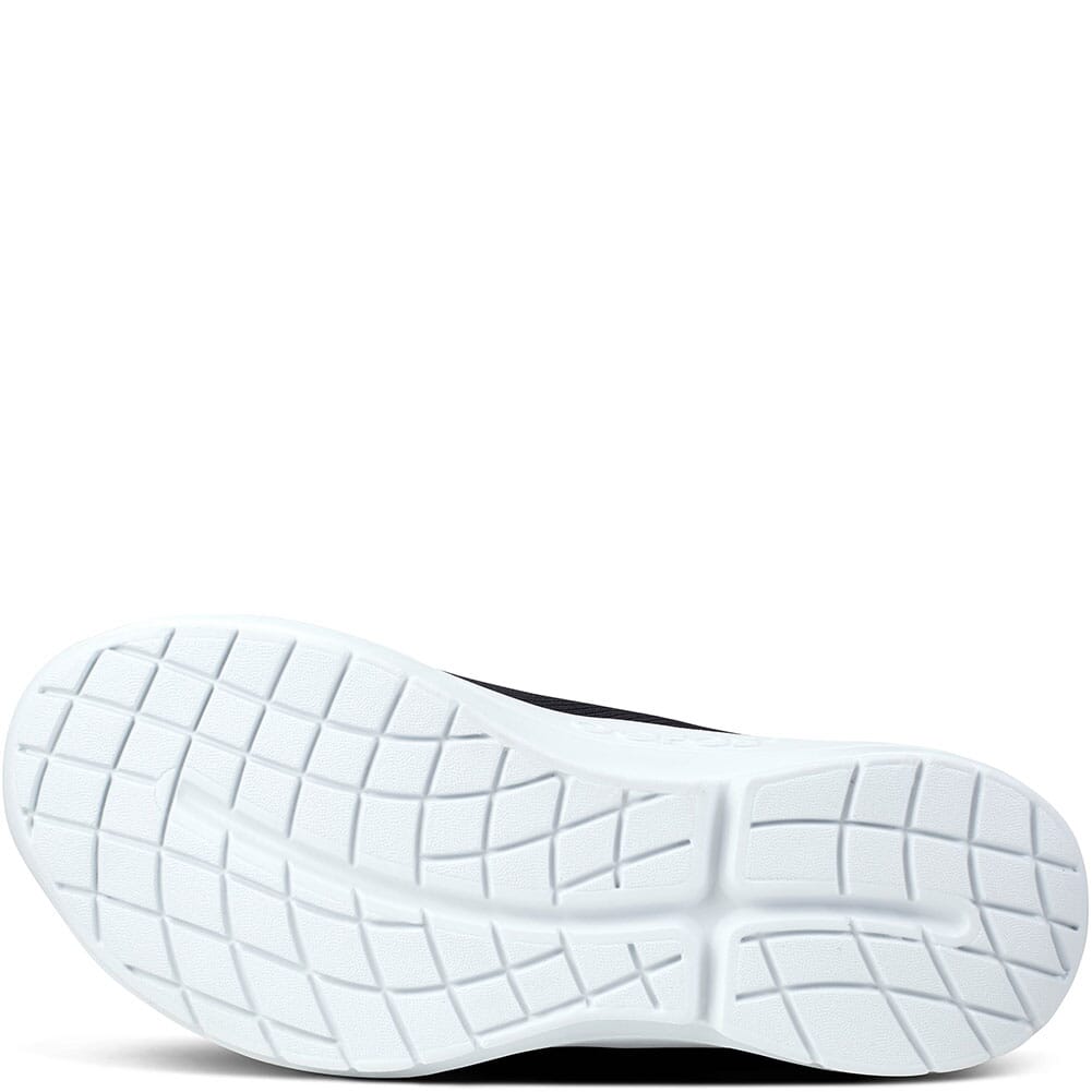 5075-WHTBLK OOFOS Women's OOmg Sport Low Shoes - White/Black