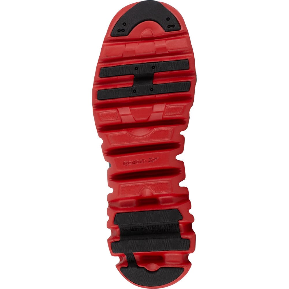 RB3016 Reebok Men's Zig Pulse Safety Shoes - Black/Red