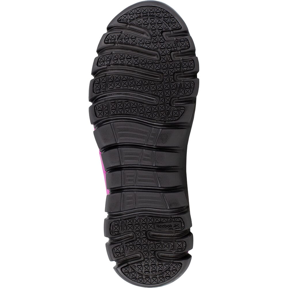 RB491 Reebok Women's Sublite Cushion Safety Shoes - Black/Pink