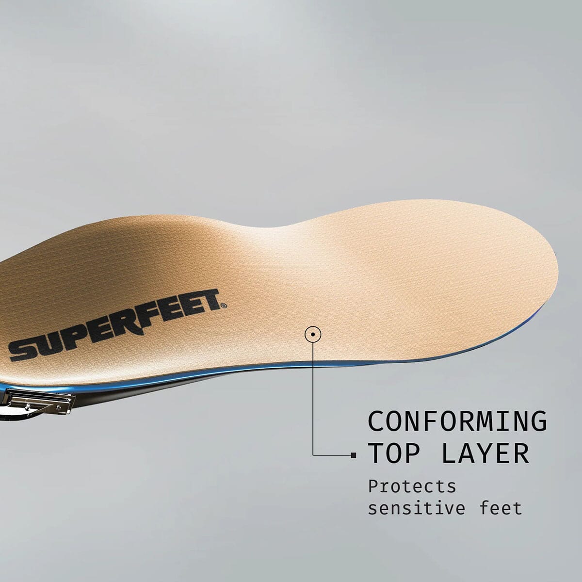 Superfeet Everyday Pressure Relief Removable F Insoles - Blue