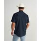 Tecovas Men's Performance Western SS Pearl Snap - Navy