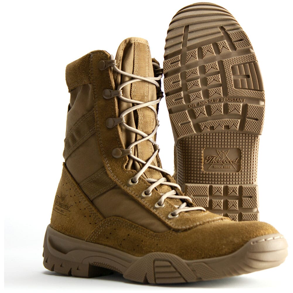 Thorogood Men's Saw Military Boots - Coyote Mohave | elliottsboots