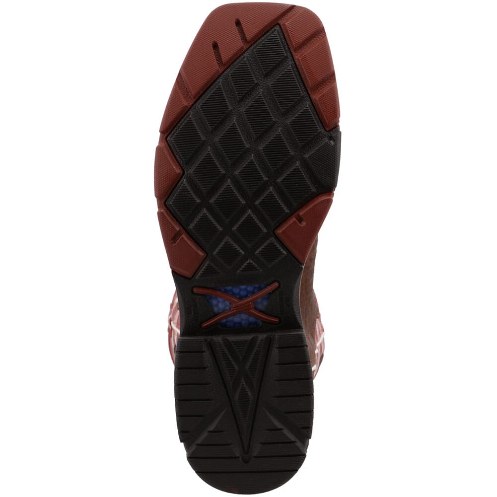 MXBNW01 Twisted X Men's Nano Toe WP Safety Boots - Saddle/Ruby