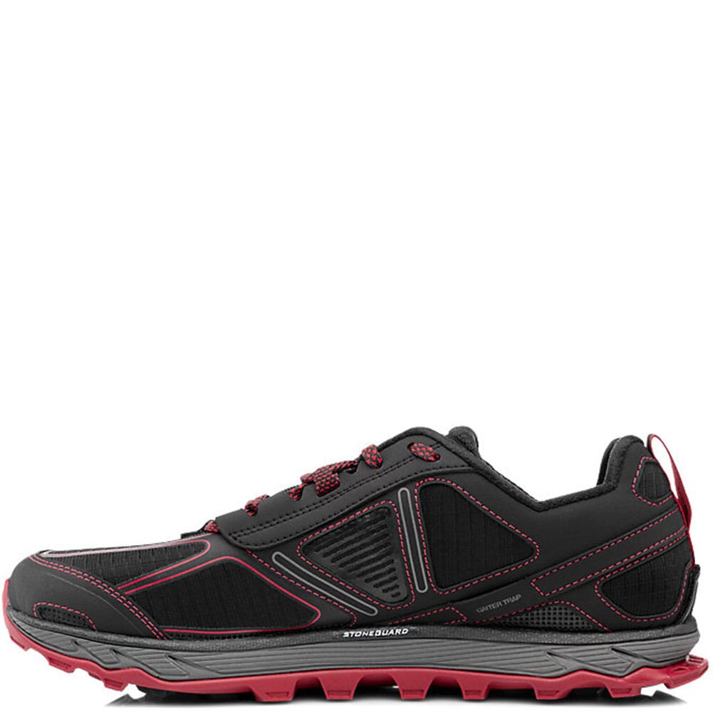 Altra Men's Lone Peak 4 Low Running Shoes - Black/Red