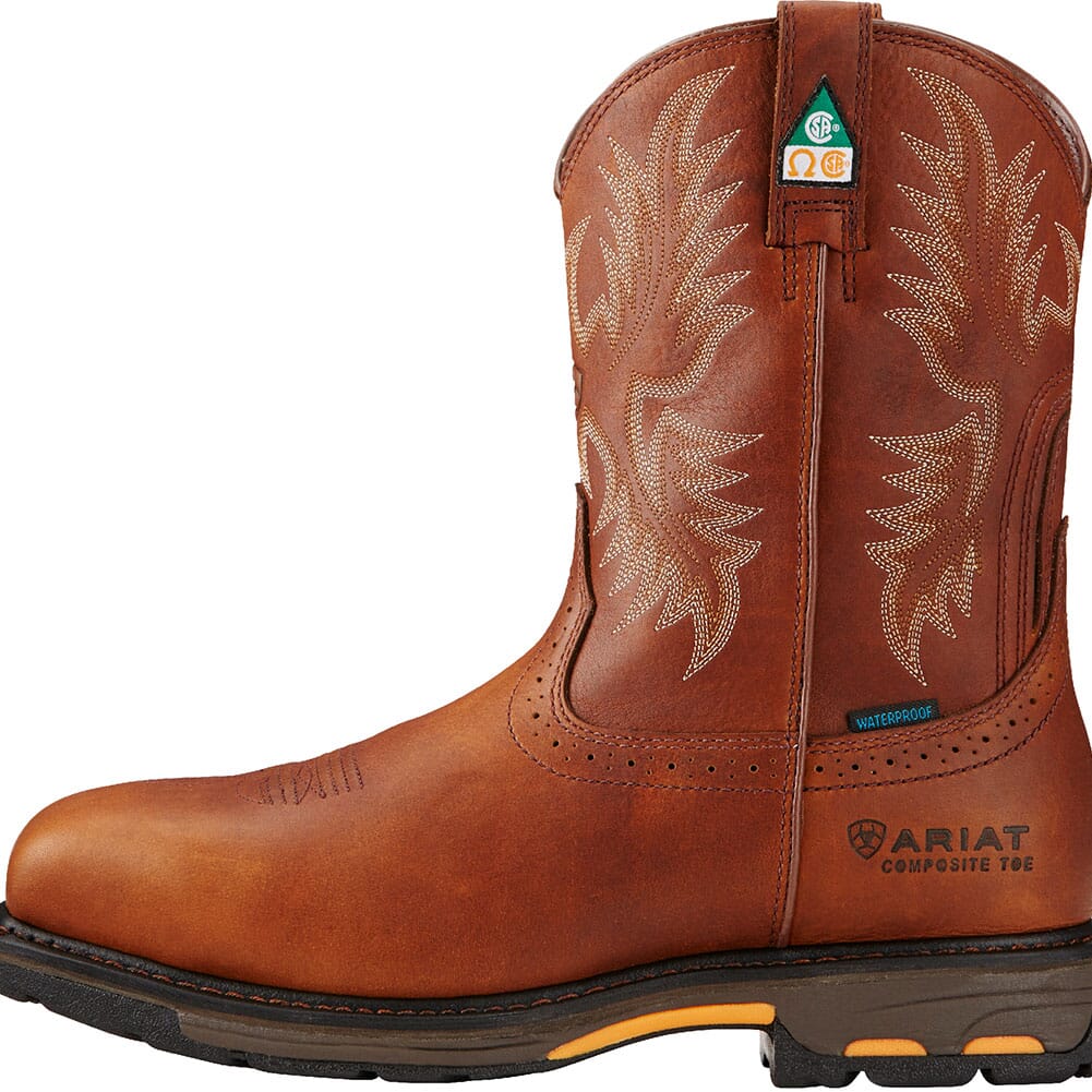 Ariat Men's Workhog H2O CSA Safety Boots - Dark Copper