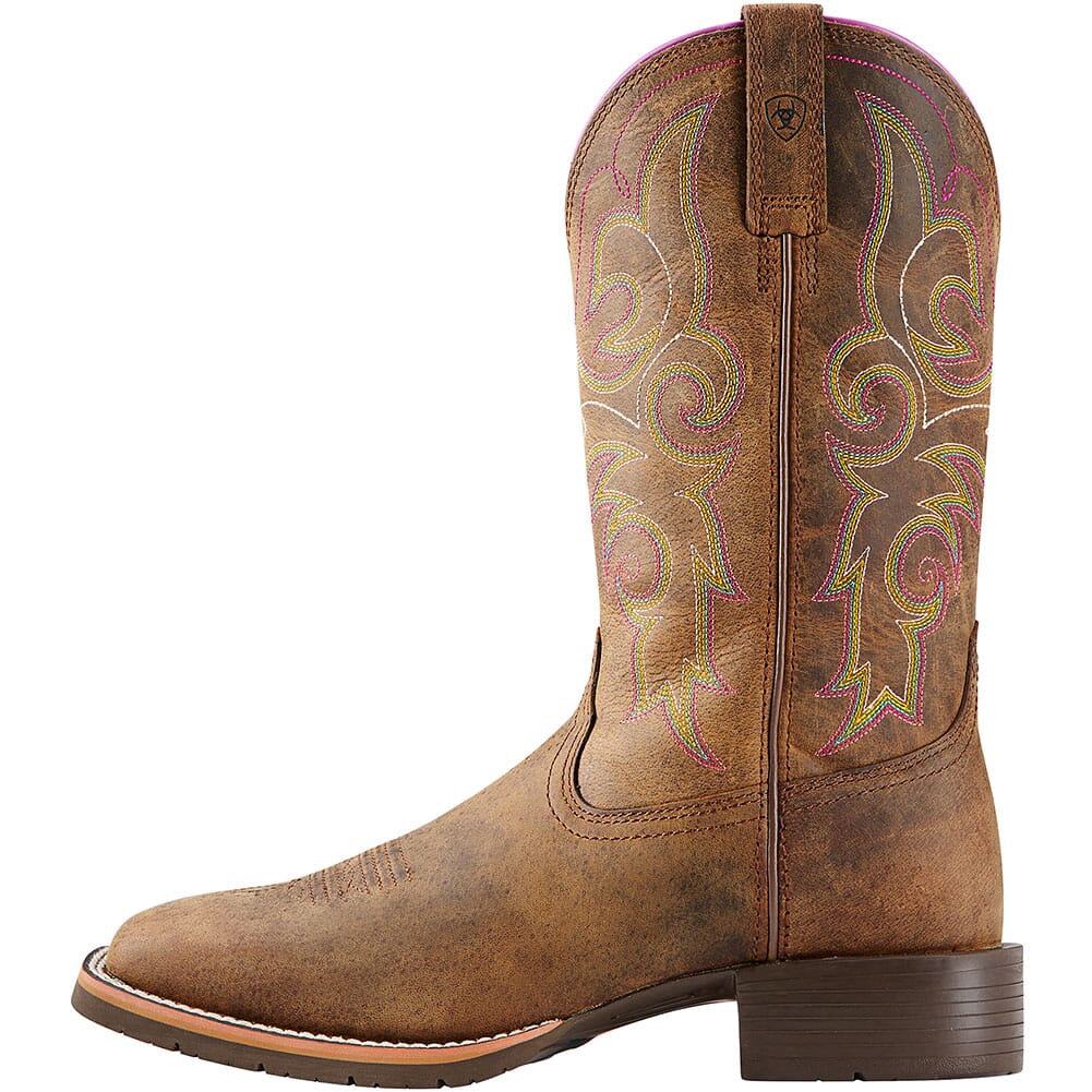 10018527 Ariat Women's Hybrid Rancher Western Boots - Distressed Brown
