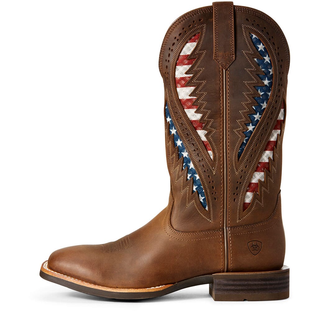 Ariat Men's Quickdraw VentTEK Western Boots - Distressed Brown