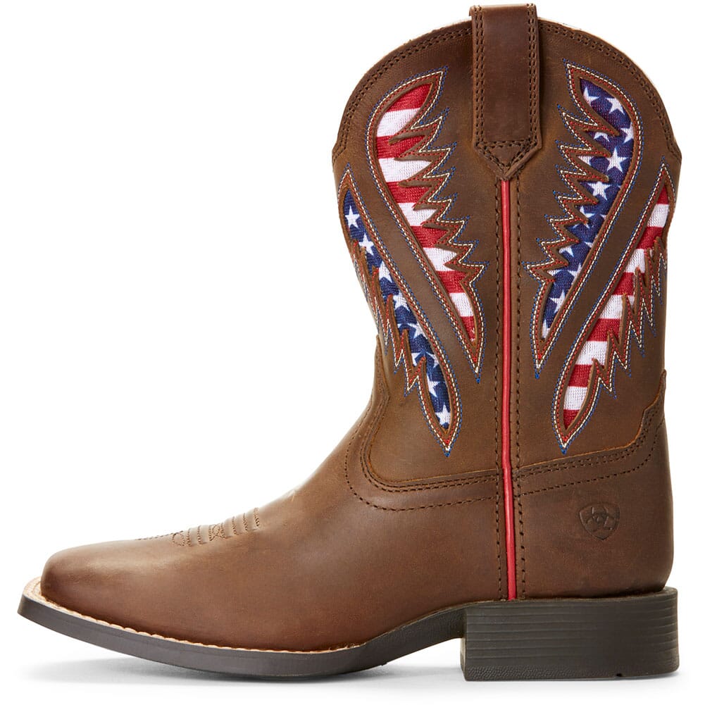Ariat Kid's Quickdraw VentTEK Western Boots - Cowboy Brown