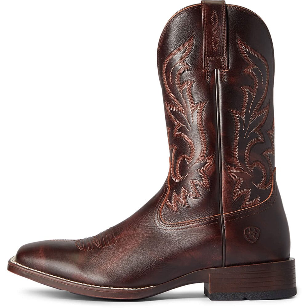 10038359 Ariat Men's Slim Zip Ultra Western Boots - Red Brown