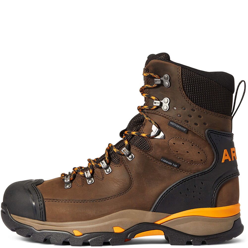10038373 Ariat Men's Endeavor WP Work Boots - Chocolate Brown