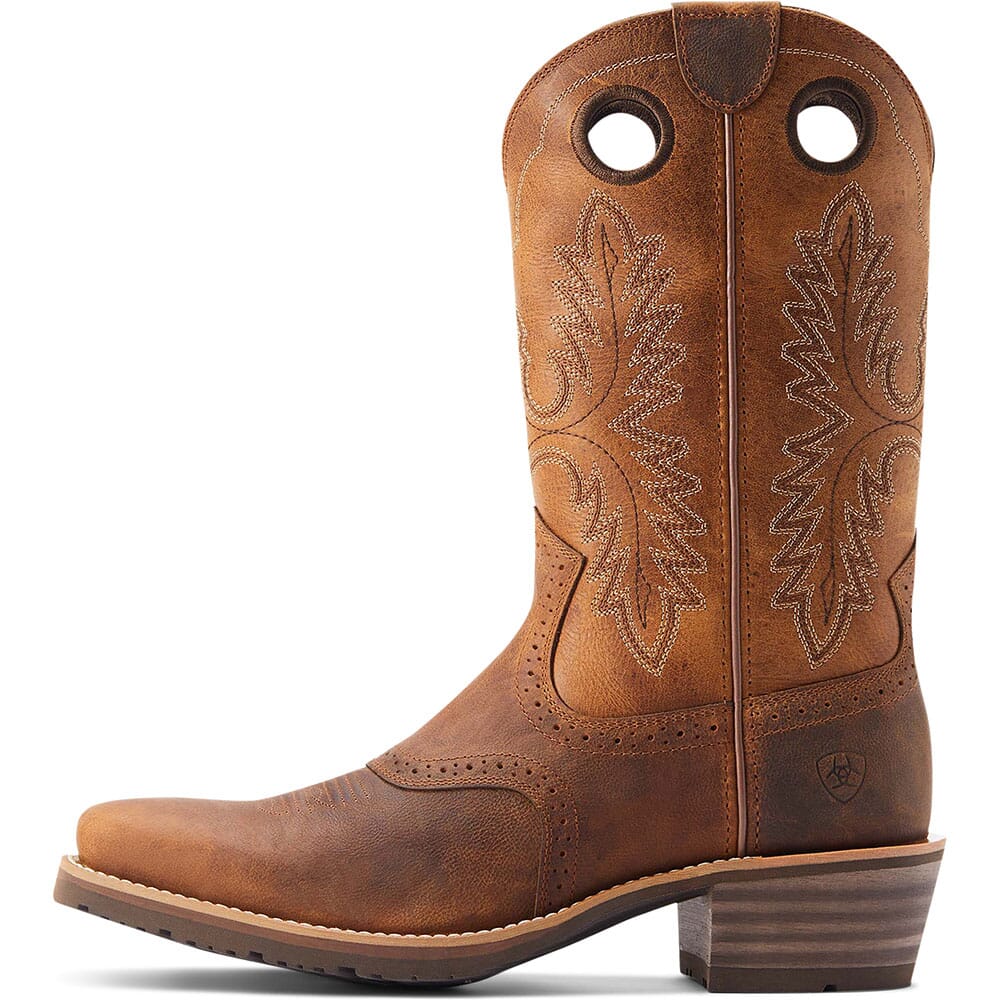 Ariat Men's Hybrid Roughstock Western Boots - Sorrel Crunch