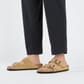 BK1026174 Birkenstock Women's Arizona Suede Leather Sandals - Latte Cream