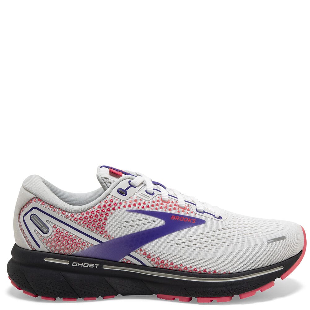 120356-192 Brooks Women's Ghost 14 Athletic Shoes - White/Purple