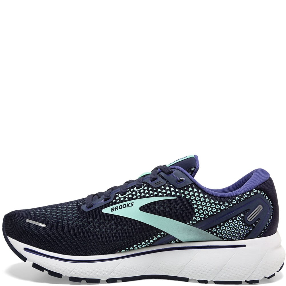 120356-446 Brooks Women's Ghost 14 Athletic Shoes - Peacoat/Yucca/Navy