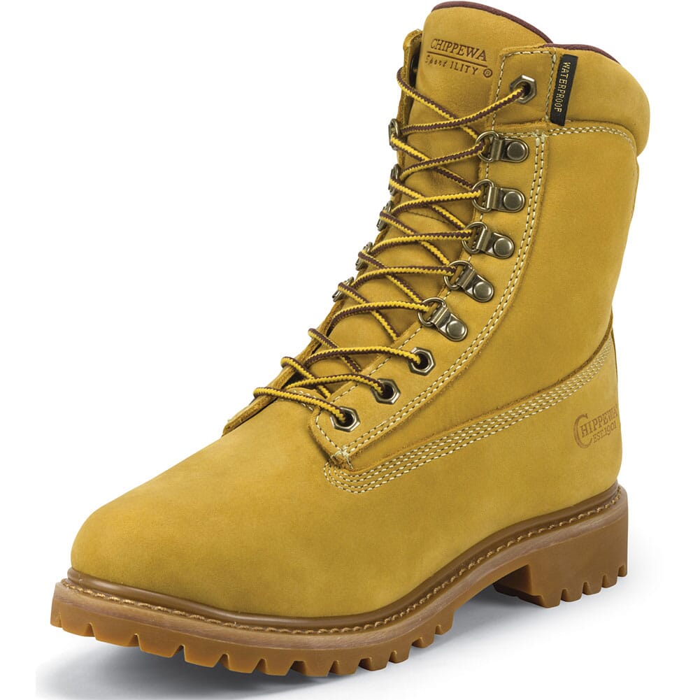 Chippewa Men's 8IN INS Work Boots - Golden Tan