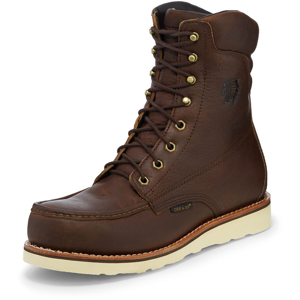 Chippewa Men's Edge Walker Lace Up Safety Boots - Brown | elliottsboots