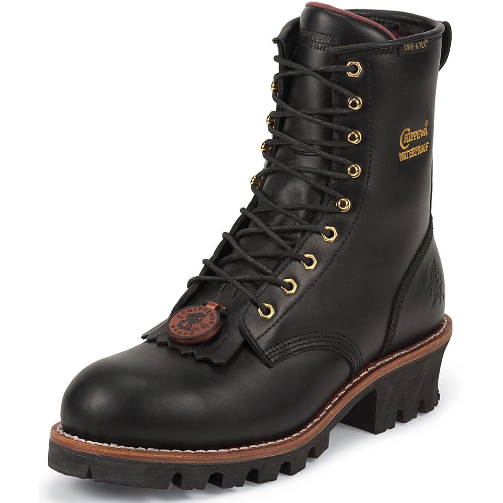Chippewa Men's Work Boots - Black (ALL SALES FINAL)