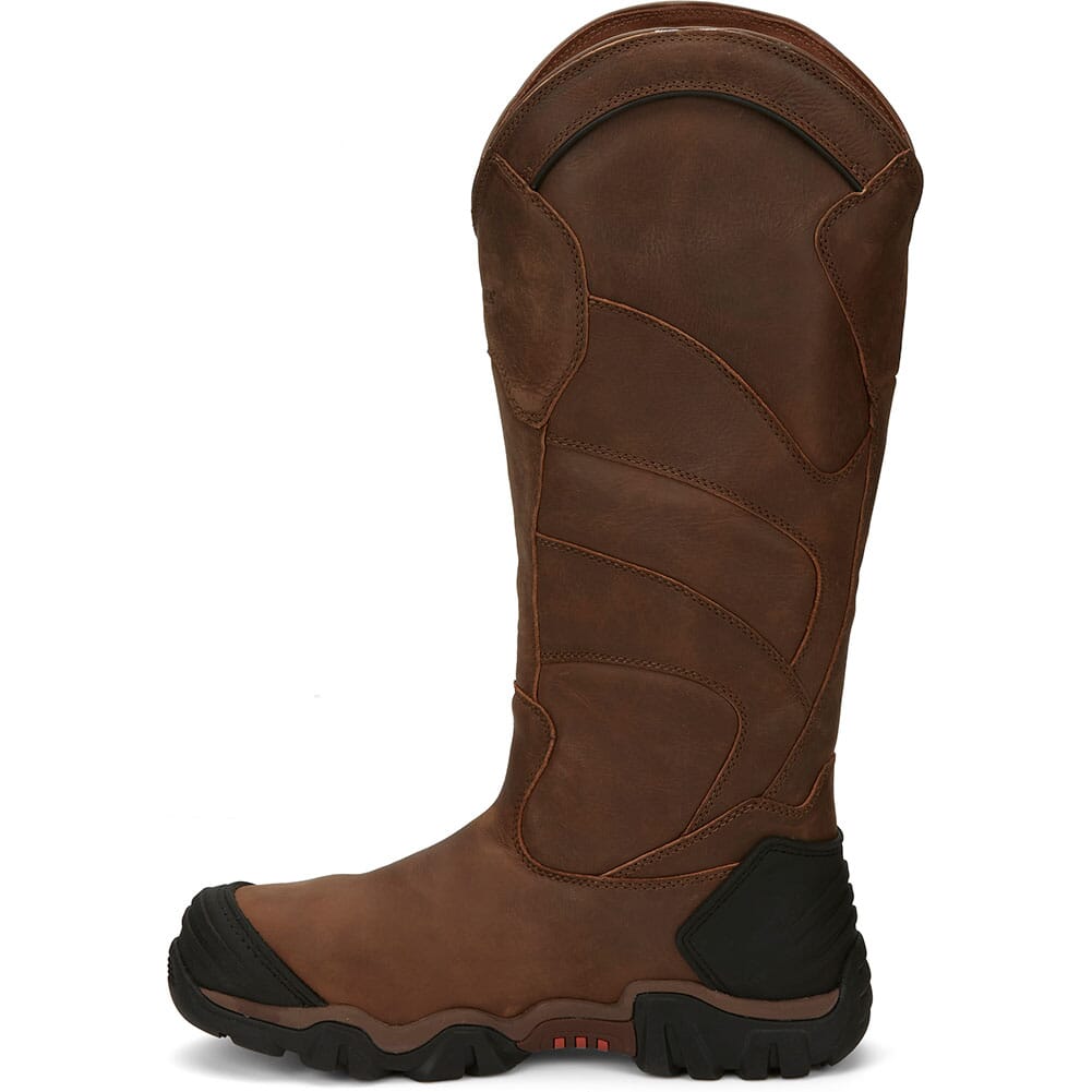 AE5034 Chippewa Men's Cross Terrain WP Snake Safety Boots - Bourbon Brown