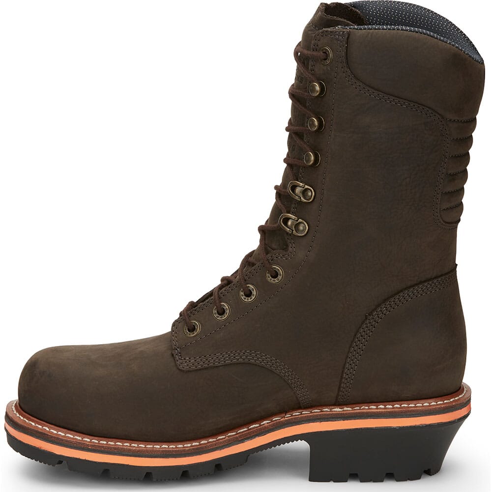 TH10311011 Chippewa Men's Thunderstruck WP INS Safety Loggers - Brunette