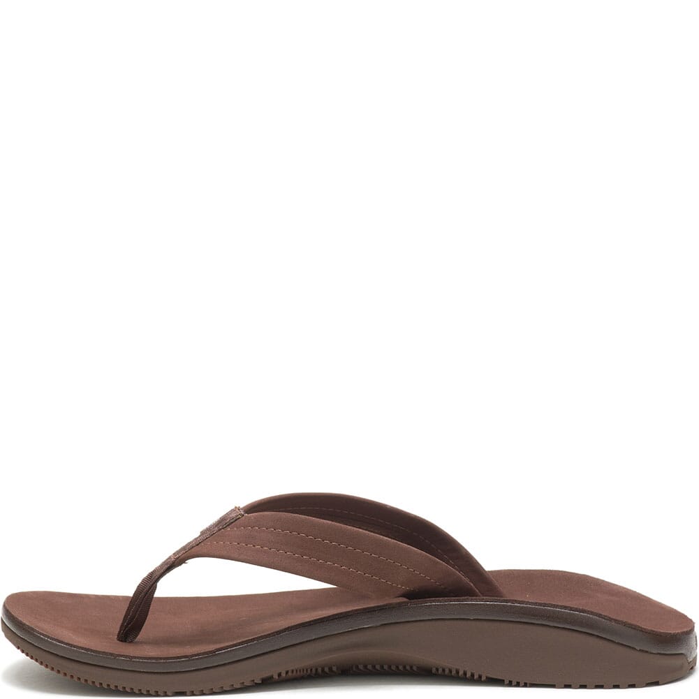 JCH107833 Chaco Men's Classic Leather Flip Flop - Dark Brown